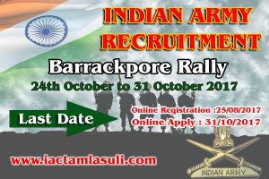 Read more about the article Indian Army Barrackpore Rally 2017