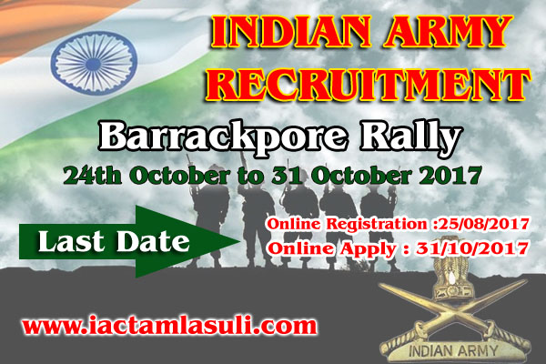 You are currently viewing Indian Army Barrackpore Rally 2017