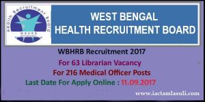 Read more about the article WBHRB Recruitment 2017 – Apply Online for 279 BMO & Librarian Posts